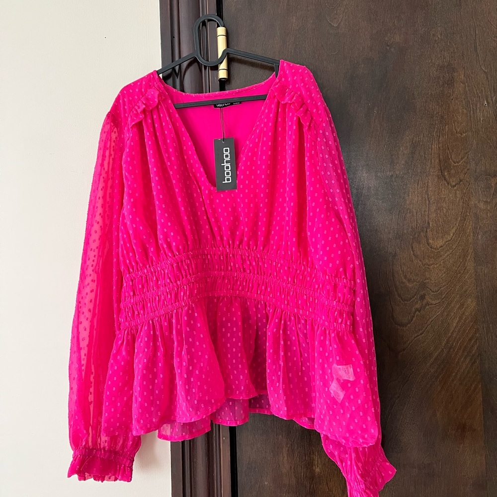 HOT PINK PEPLUM
